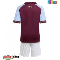Camiseta Aston Villa Primera Equipación para niños 2025-26 manga corta (+ pantalones cortos)